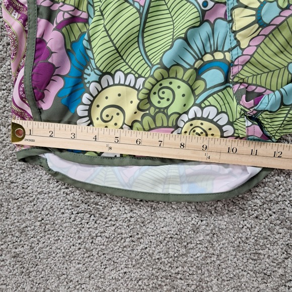 Wave Life Womens Floral Paisley Board Shorts Green Multi Color Size LG - Picture 9 of 10